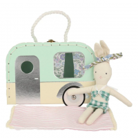 Caravan Bunny Mini Suitcase Doll By Meri Meri